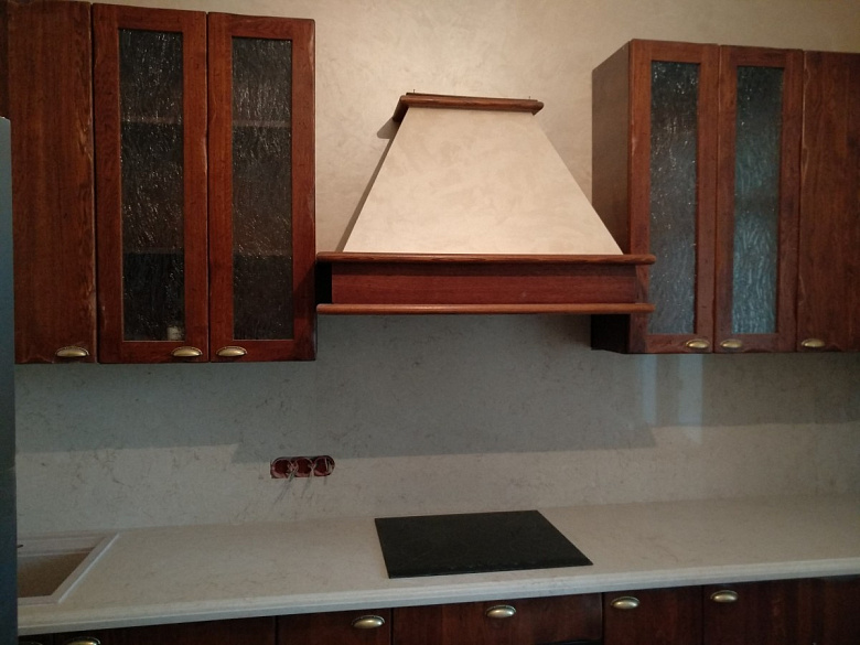 фото:Столешница на новую кухню из старого дуба