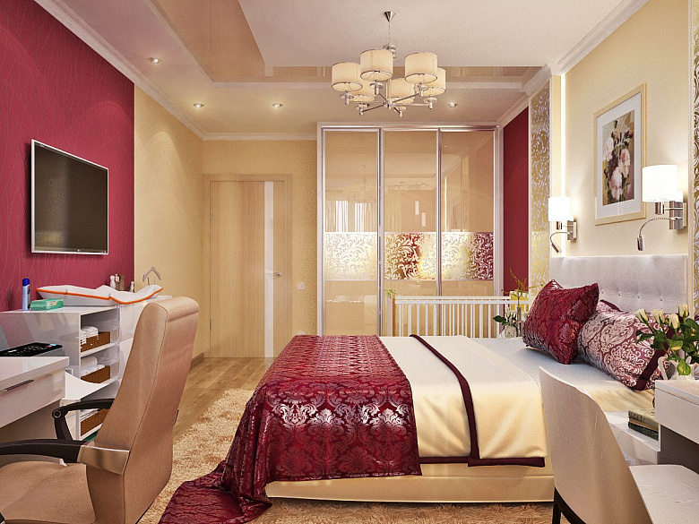 фото:Неоклассическая спальня в Севастополе