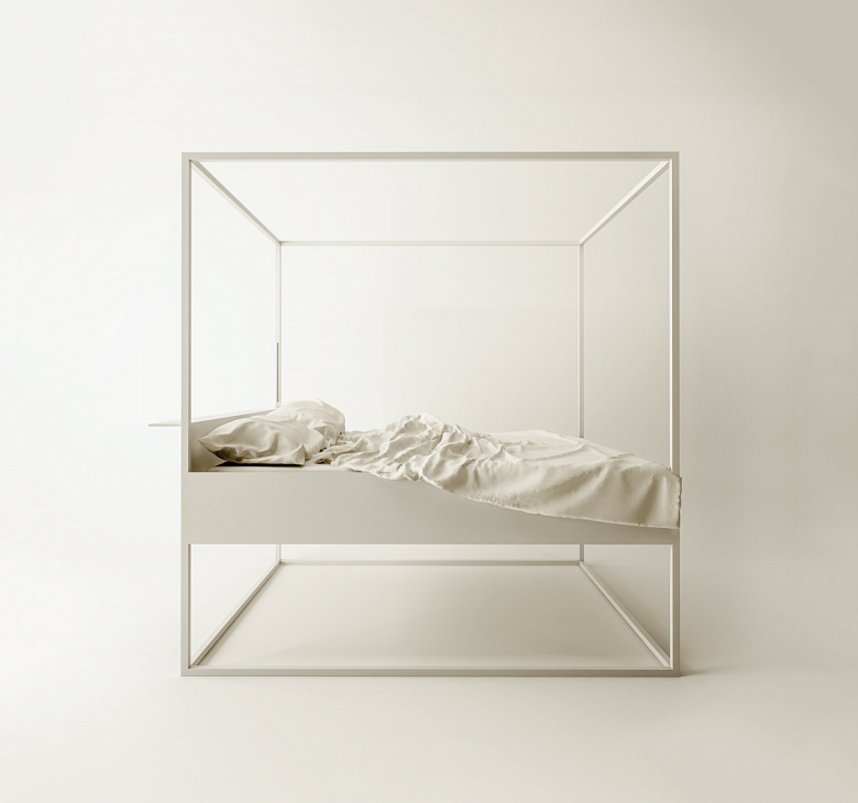 фото:Простая кровать, или Сон в кубе света
