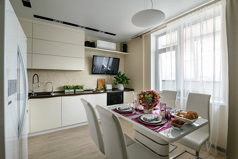 фото:Дизайн-проект квартиры 100 м2 в ЖК Гагаринский