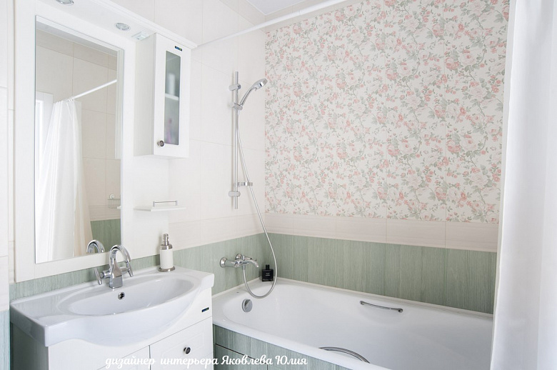 фото:Реализованный интерьер ванны