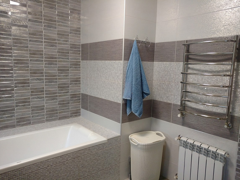фото:Хозяйская ванная комната в частном доме