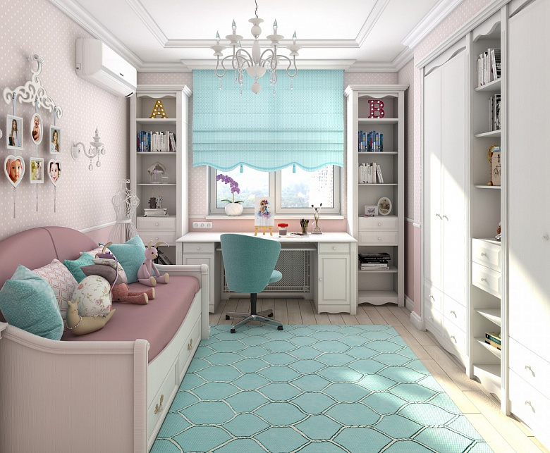 фото:Дизайн детской комнаты для маленькой девочки