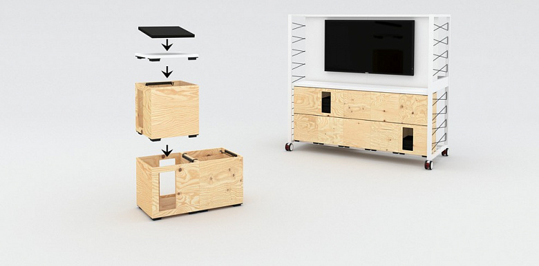 фото:Офисные пиксели - многофункциональная мебель-трансформер