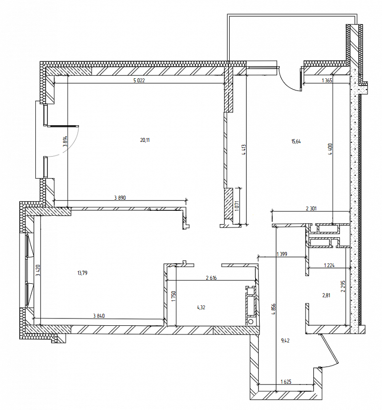 фото:Помогите определить окончательный вариант как перекроить квартиру в трешку