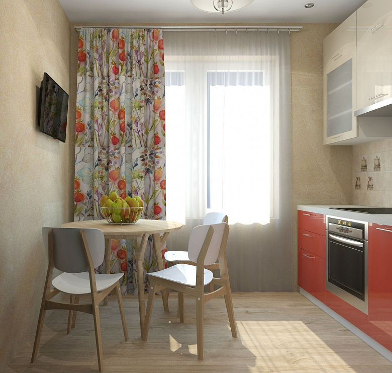 фото:Маленькая кухня и узкий коридор