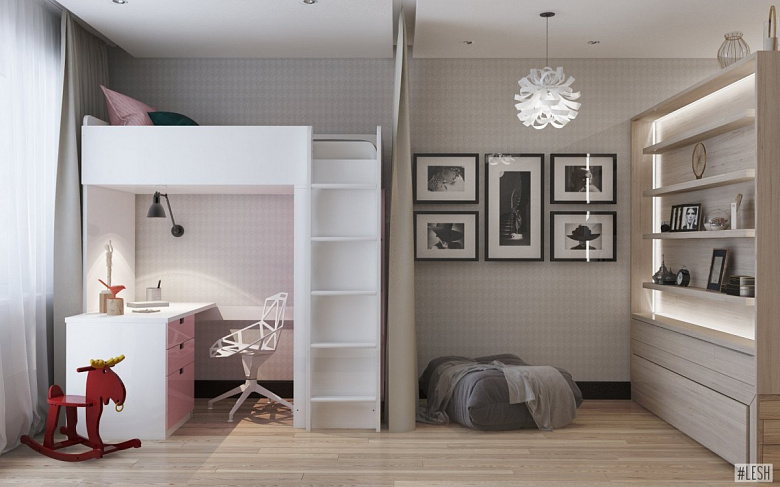 фото:Дизайн однокомнатной квартиры в современном стиле