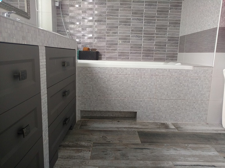 фото:Хозяйская ванная комната в частном доме