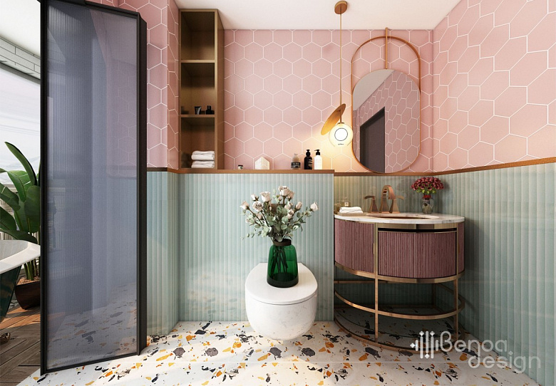 фото:Дизайн квартиры с ванной на балконе 