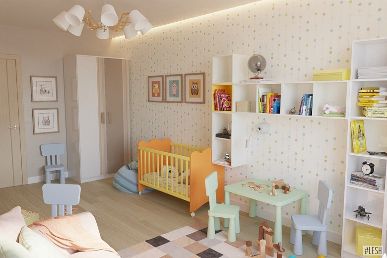 фото:Moskovskiy - 99 m | Квартира в стиле контемпорари для молодой семьи