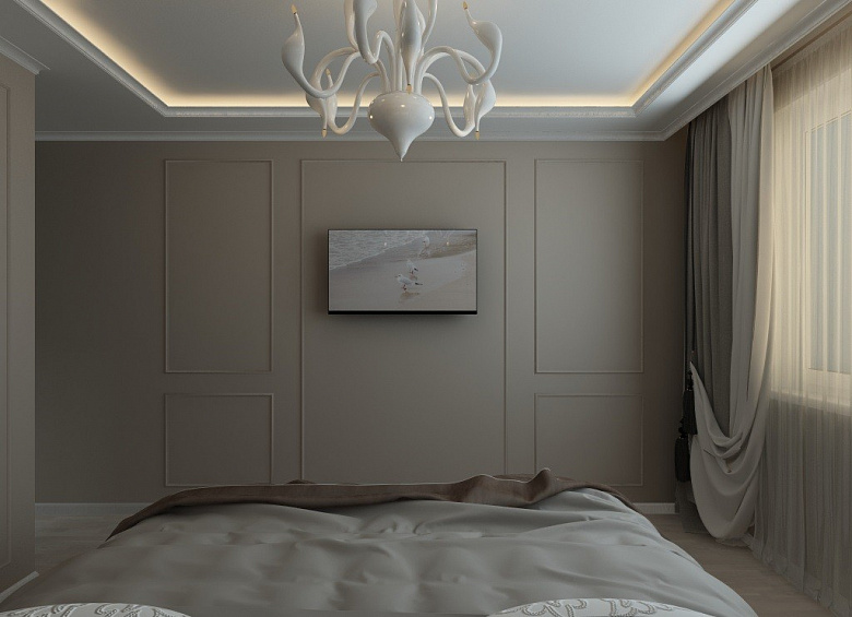 фото:Визуализация спальни