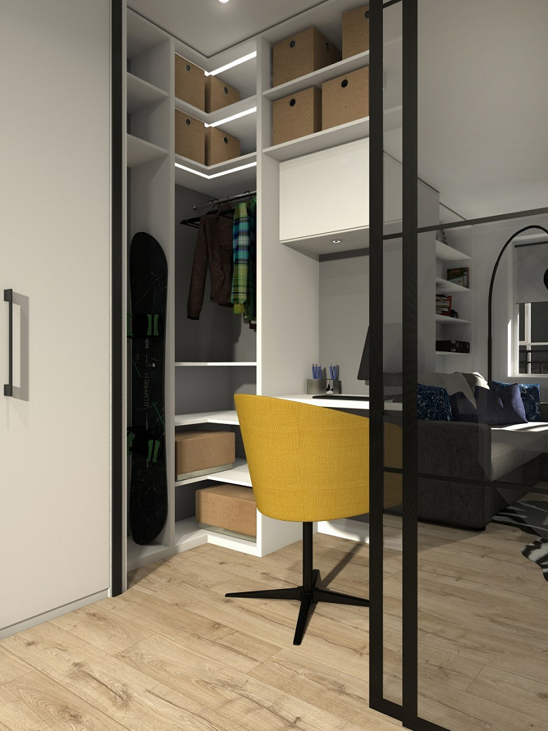 фото:Дизайн-проект 1-комнатной квартиры