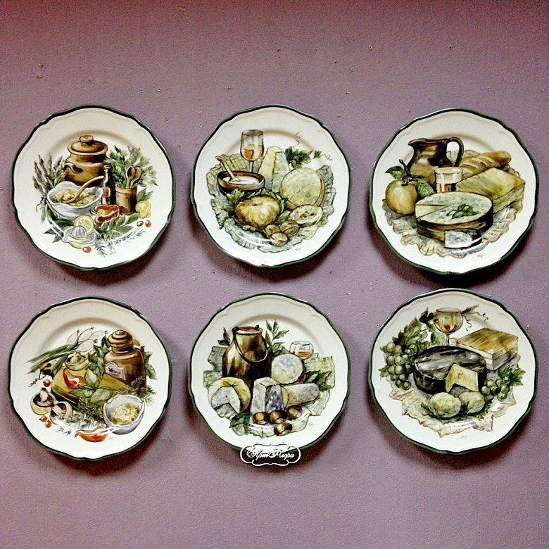 фото:Декорирование стен тарелками