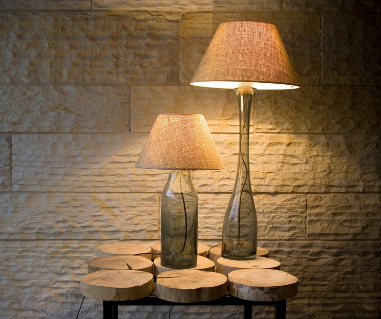 фото:Дизайнерские светильники: свет из бутылки