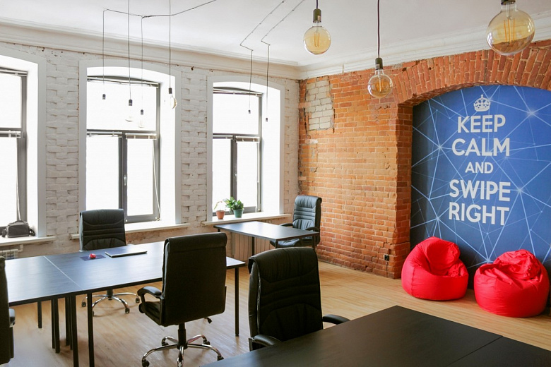 фото:Дизайн офиса для стартапа IT-компании