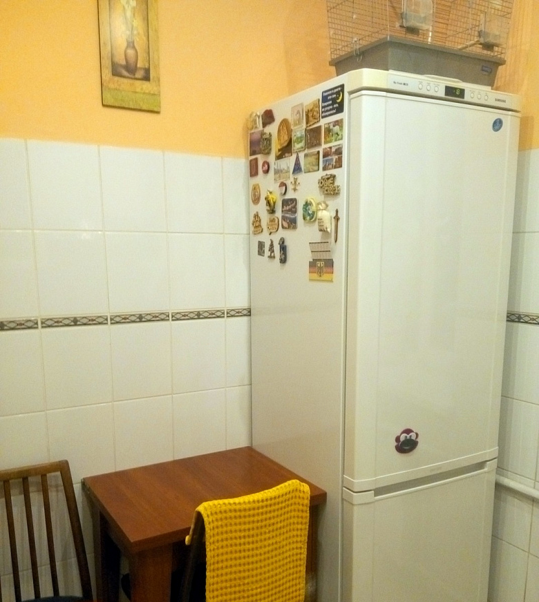 фото:Хрущевка-двушка площадью 43 м2: кухня