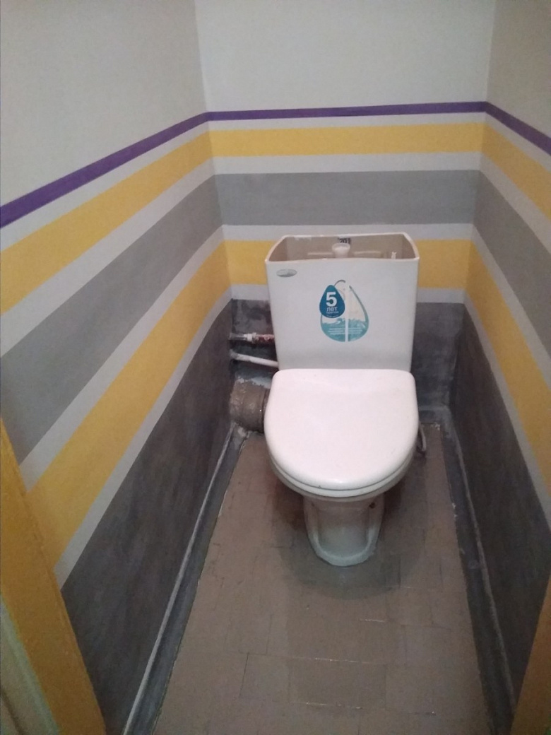 фото:Косметический ремонт туалета