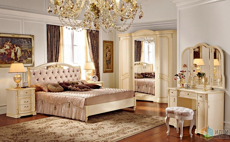 фото:Спальня в классическом стиле